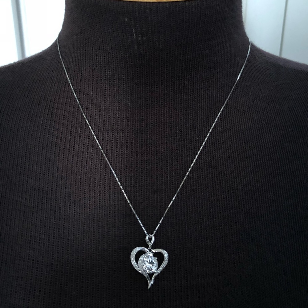Sterling silver heart pendant by Kay jewelers